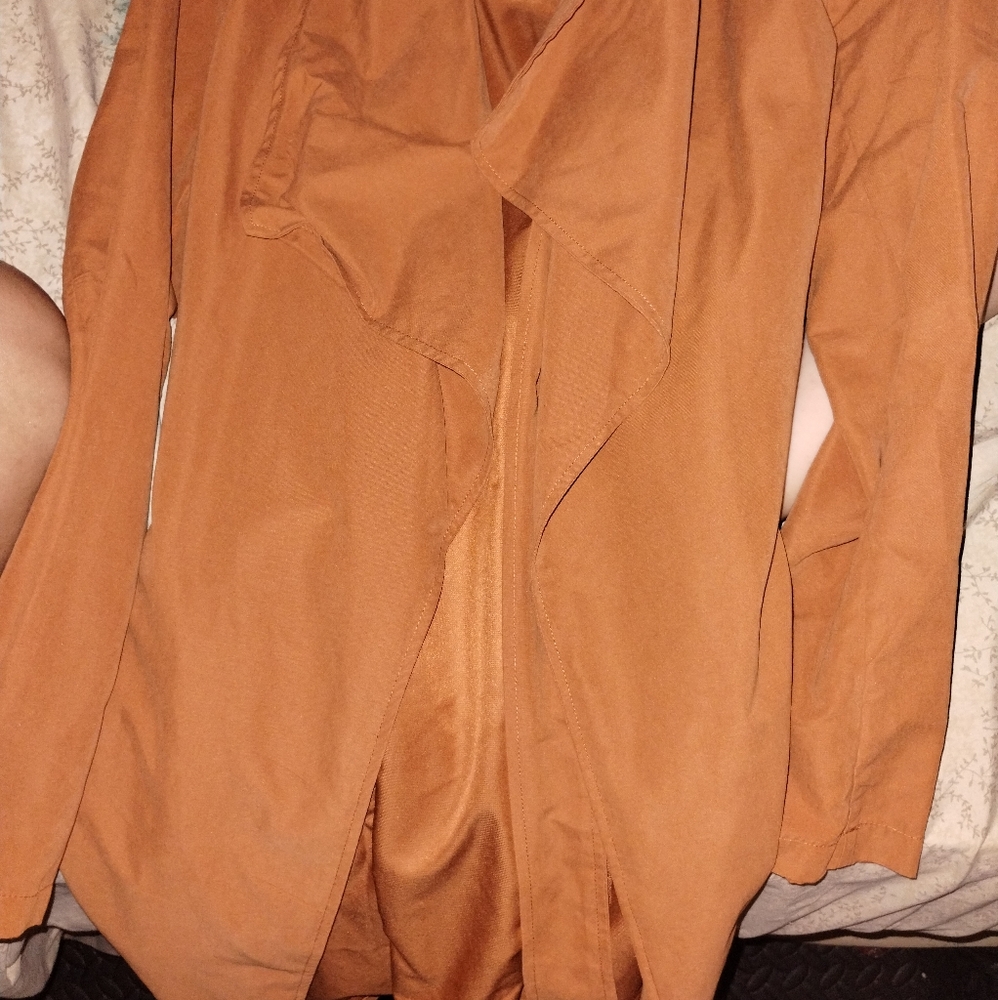 Orange Soft Thin Coat - image 2